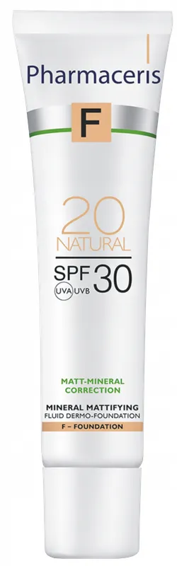 Produktas PHARMACERIS F Matt-Mineral SPF 30 Natural makiažo pagrindas, 30 ml Paveikslėlis