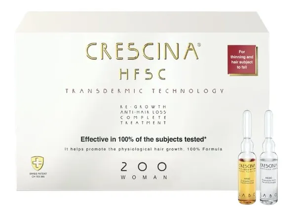 Produktas CRESCINA Transdermic 200 Woman 10+10 ampulės, Paveikslėlis