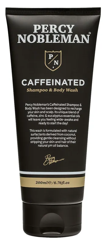 Produktas PERCY NOBLEMAN Caffeine šampūnas ir kūno prausiklis, 200 ml Paveikslėlis