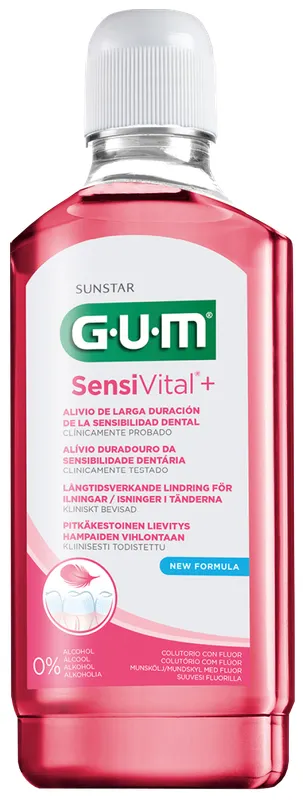 Produktas GUM SensiVital+ burnos skalavimo skystis, 300 ml Paveikslėlis