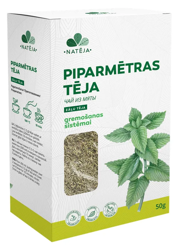 Produktas NATĒJA pipirmėtės biri arbata, 50 g Paveikslėlis