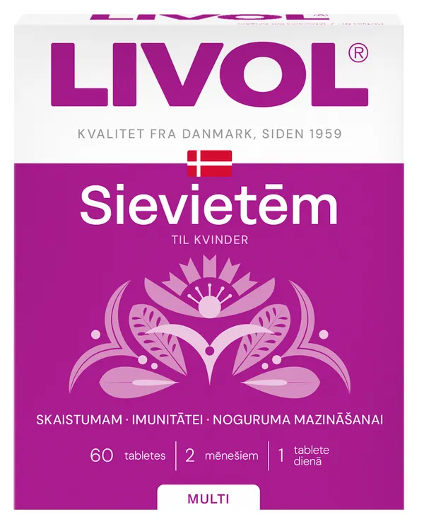 Produktas LIVOL  Multi For women tabletės, 60 vnt. Paveikslėlis