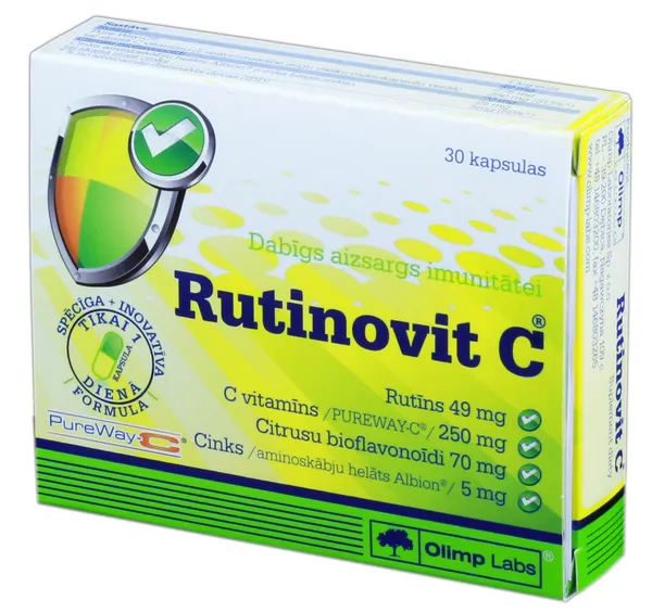 Produktas OLIMP LABS Rutinovit C kapsulės, 30 vnt. Paveikslėlis