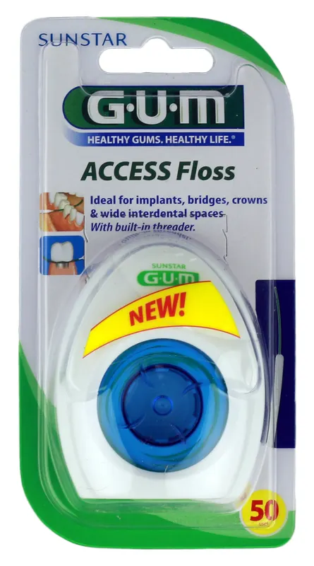 GUM GUM Access Floss 50  dantų siūlas, 1 vnt.
