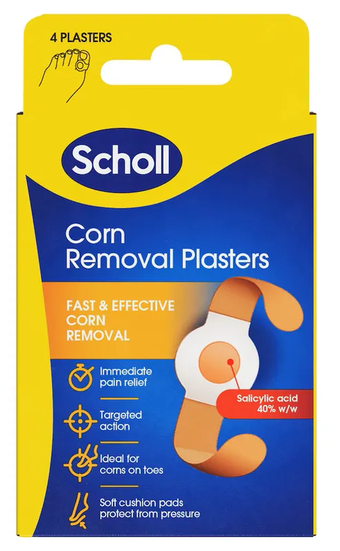 Produktas SCHOLL nuospaudų (varžacų) šalinimui tvarstis, 4 vnt. Paveikslėlis