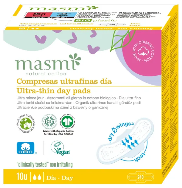 Produktas MASMI Ultra Day higieniniai paketai, 10 vnt. Paveikslėlis