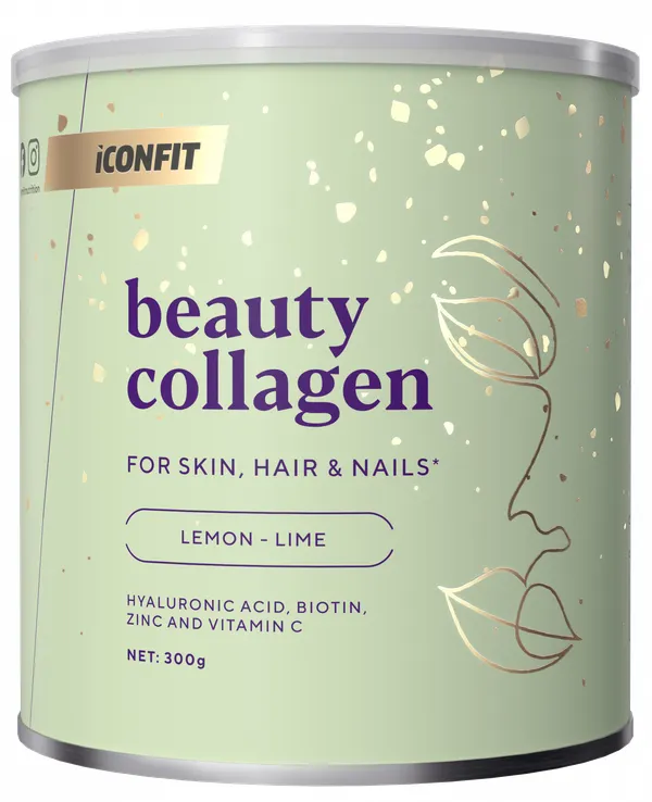 Produktas ICONFIT Beauty Collagen - kolagenas grožiui citrinų-laimo skonio milteliai, 300 g Paveikslėlis