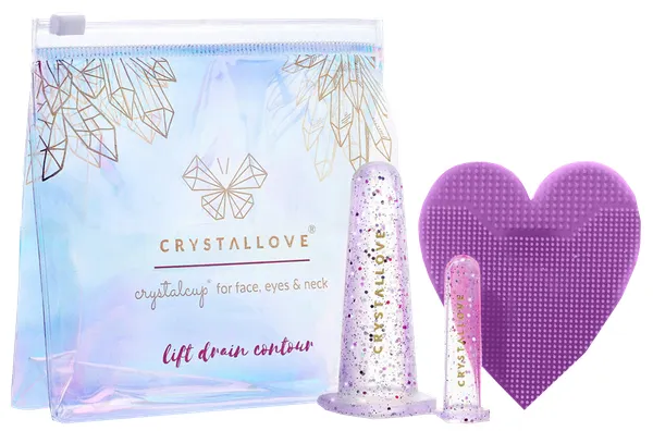 Produktas CRYSTALLOVE Face Cupping Set - Crystal veido masažo rinkinys, 1 vnt. Paveikslėlis