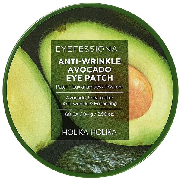 Produktas HOLIKA HOLIKA Eyefessional Anti-Wrinkle Avocado paakių pagalvėlės, 60 vnt. Paveikslėlis