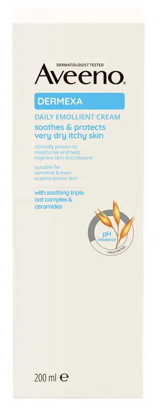 Produktas AVEENO Dermexa Daily Emollient kūno kremas, 200 ml Paveikslėlis