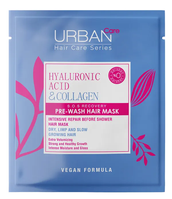 Produktas URBAN CARE Hyaluronic Acid & Collagen Pre-Wash plaukų kaukė, 50 ml Paveikslėlis