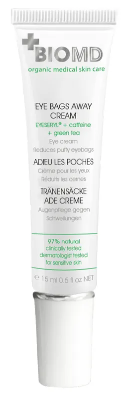Produktas BIOMD Eye Bags Away sumažinantis paburkimą paakių kremas, 15 ml Paveikslėlis