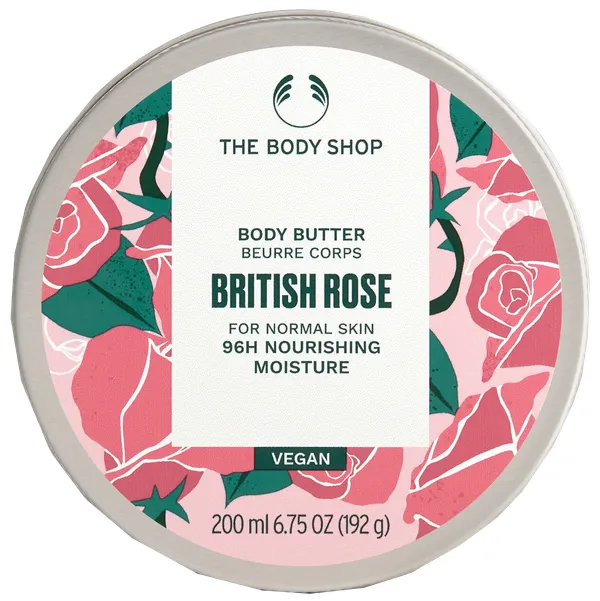 Produktas THE BODY SHOP British Rose, su rožių ekstraktu kūno sviestas, 200 ml Paveikslėlis