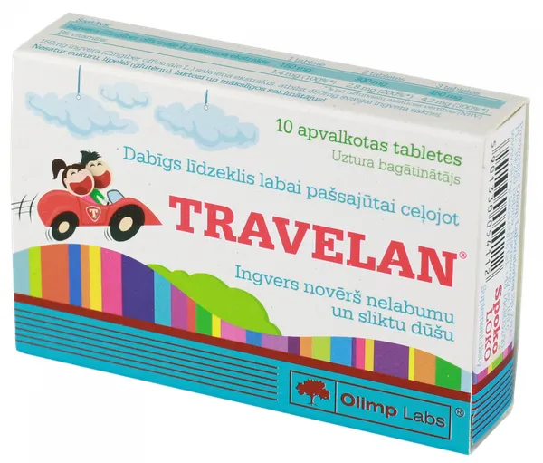 Produktas OLIMP LABS Travelan Spoko Loko tabletės, 10 vnt. Paveikslėlis