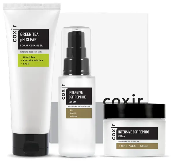 Produktas COXIR EGF Peptide, intensyviai atstatantis dovanų rinkinys, 1 vnt. Paveikslėlis