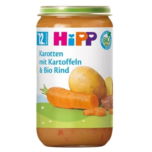 Produktas HIPP Vegetables, Beef (12+) tyrelė, 250 g Paveikslėlis