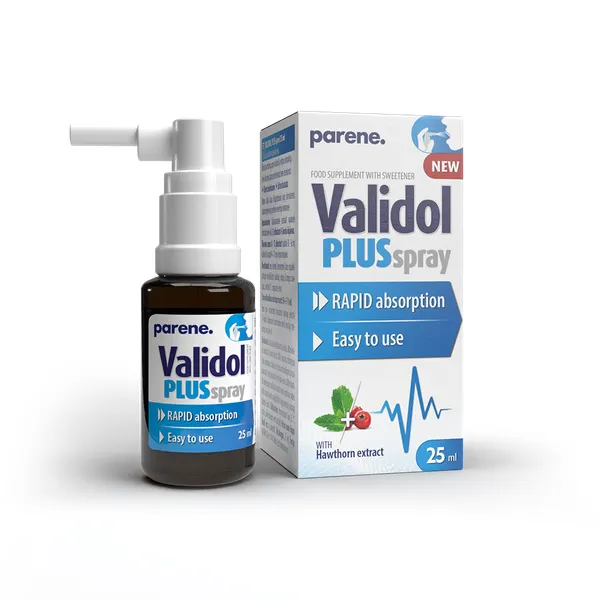Produktas PARENE Validol Plus purškalas, 25 ml Paveikslėlis