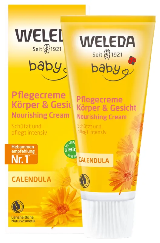 Produktas WELEDA Baby Calendula, kūdikių ir vaikų jautriai odai kremas, 75 ml Paveikslėlis