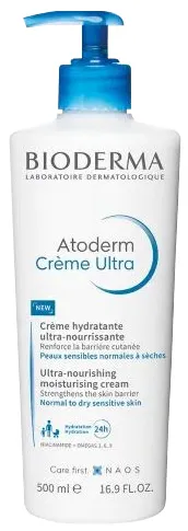 Produktas BIODERMA Atoderm Ultra intensyviai maitinantis, normaliai ir sausai odai,  kūno kremas, 500 ml Paveikslėlis