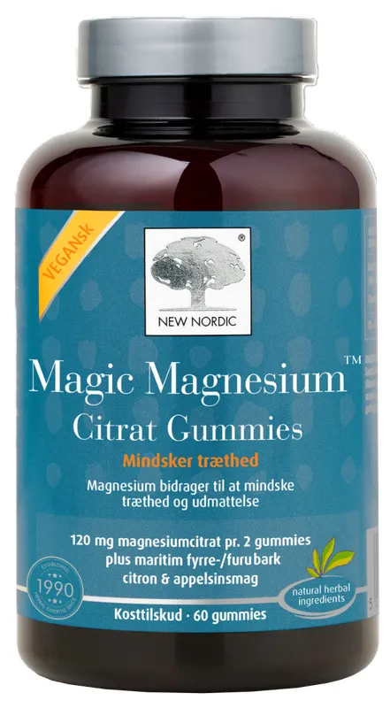 Produktas NEW NORDIC Magic Magnesium Citrat pastilės, 60 vnt. Paveikslėlis