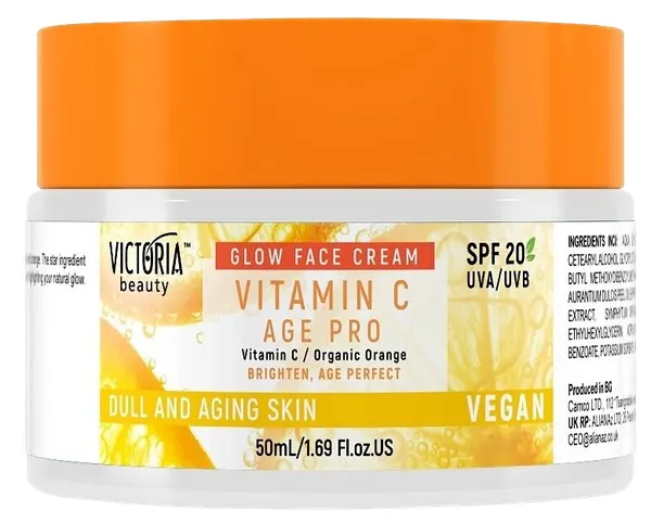 Produktas VICTORIA BEAUTY Age Pro SPF šviesinamasis su vitaminu C veido kremas, 50 ml Paveikslėlis