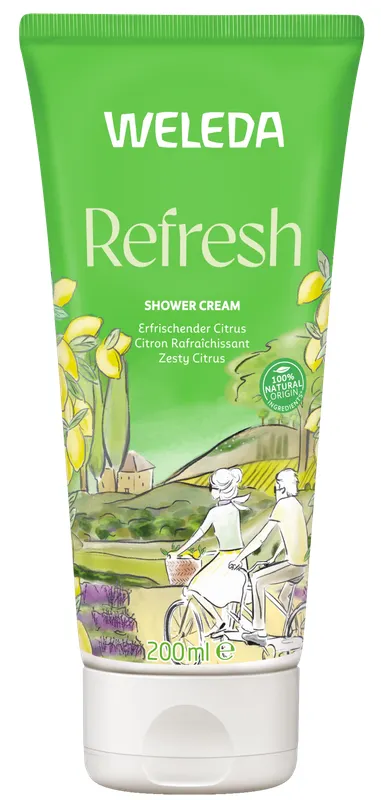 Produktas WELEDA Refresh su gaiviu citrusinių vaisių aromatu, dušo kremas, 200 ml Paveikslėlis
