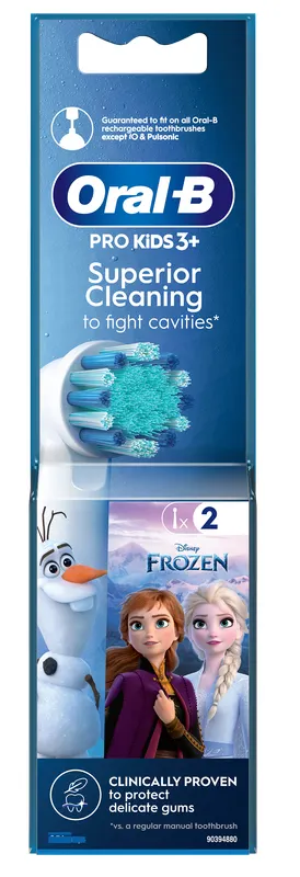 Produktas ORAL-B Kids Frozen elektrinių dantų šepetėlių galvutės, 2 vnt. Paveikslėlis