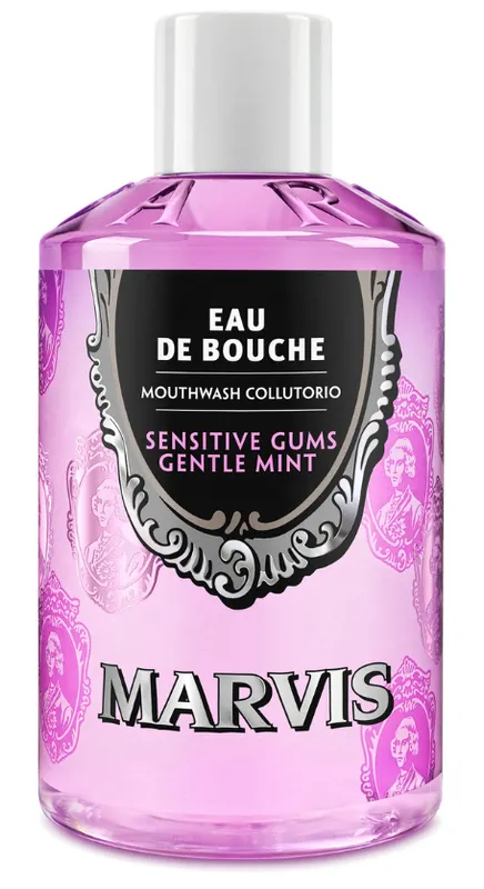 Produktas MARVIS Sensitive Mint švelnaus mėtų aromato burnos skalavimo skystis, 400 ml Paveikslėlis