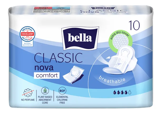 Produktas BELLA Classic Nova Comfort higieniniai paketai, 10 vnt. Paveikslėlis