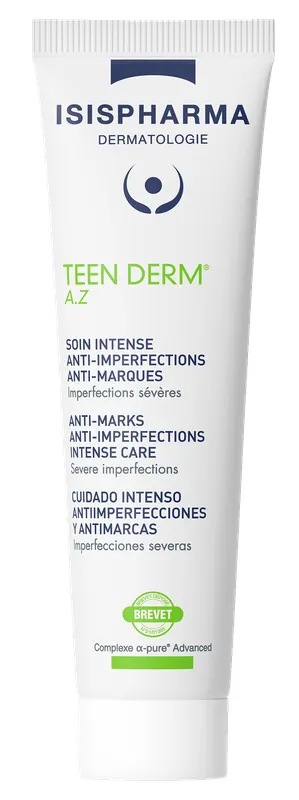 Produktas ISISPHARMA Teen Derm A.Z į spuodus linkusiai odai veido kremas, 30 ml Paveikslėlis