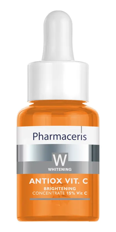 Produktas PHARMACERIS Antiox Vit C šviesinantis su 15% vitaminu C koncentratas, 30 ml Paveikslėlis