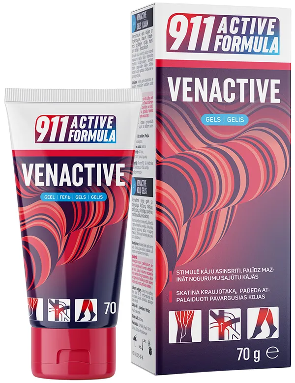 Produktas 911 Active Formula Venactive gelis, 70 g Paveikslėlis