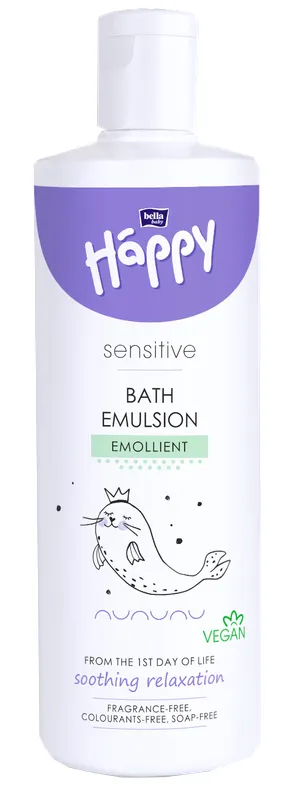 Produktas HAPPY   Sensitive vonios emulsija, 250 ml Paveikslėlis