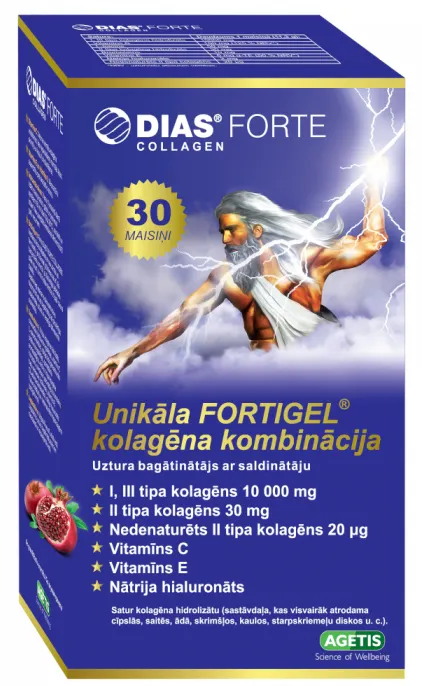 Produktas DIAS Forte Collagen kolagenas, 30 vnt. Paveikslėlis