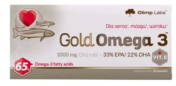 Produktas OLIMP LABS Gold Omega 3 kapsulės, 60 vnt. Paveikslėlis