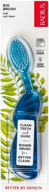 Produktas RADIUS Big Brush Keičiama Galvute, Kairei Rankai dantų šepetėlis, 1 vnt. Paveikslėlis