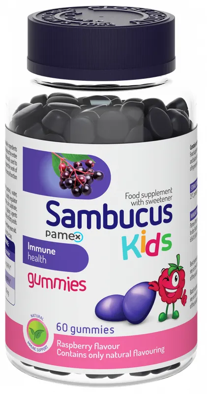 Produktas SAMBUCUS  Kids kramtomosios pastilės, 60 vnt. Paveikslėlis