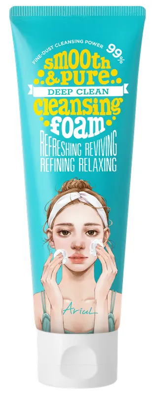 Produktas ARIUL Smooth & Pure giliai  valomosios putos, 120 ml Paveikslėlis