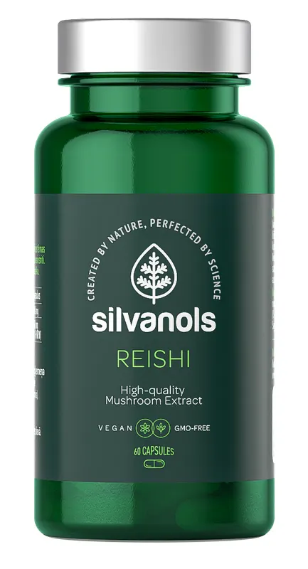 Produktas SILVANOLS Reishi  kapsulės, 60 vnt. Paveikslėlis