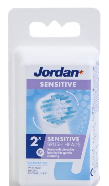 Produktas JORDAN Sensitive elektrinių dantų šepetėlių galvutės, 2 vnt. Paveikslėlis