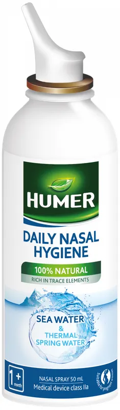 Produktas HUMER terminio ir jūros vandens nosies nosies purškalas, 50 ml Paveikslėlis