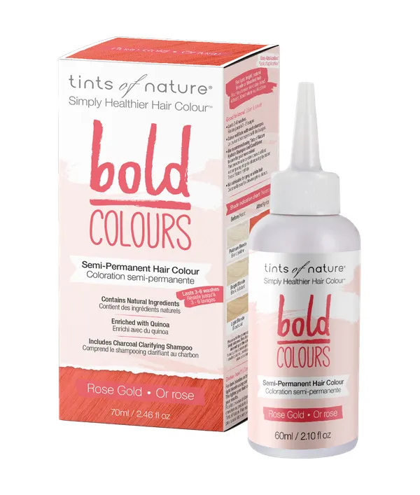Produktas TINTS OF NATURE Bold Colours Rose Gold plaukų dažai, 70 ml Paveikslėlis