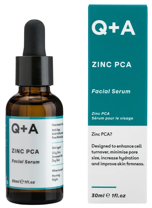 Produktas Q+A Zinc PCA veido serumas, 30 ml Paveikslėlis