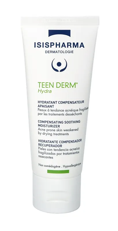 Produktas ISISPHARMA Teen Derm Hydra į uždegimus linkusiai odai,  veido kremas, 40 ml Paveikslėlis