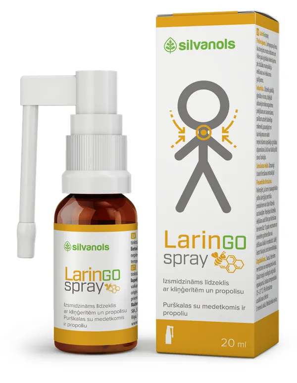 Produktas LARINGOSPRAY gerklei purškiklis, 20 ml Paveikslėlis