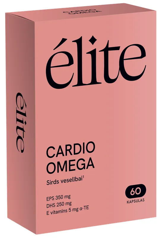 Produktas ELITE Cardio Omega kapsulės, 60 vnt. Paveikslėlis