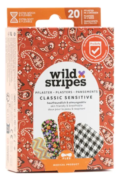Produktas WILD STRIPES Classic Sensitive Fashion tvarstis, 20 vnt. Paveikslėlis
