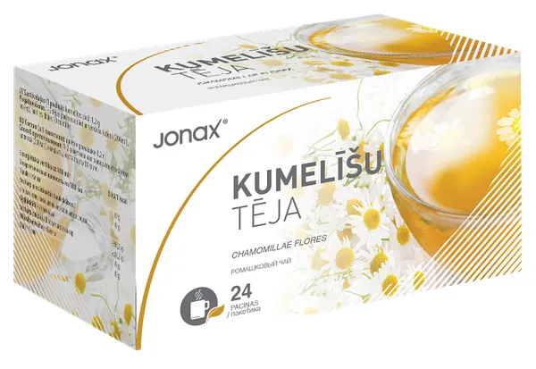 Produktas JONAX ramunėlių  arbatos maišeliai, 24 vnt. Paveikslėlis