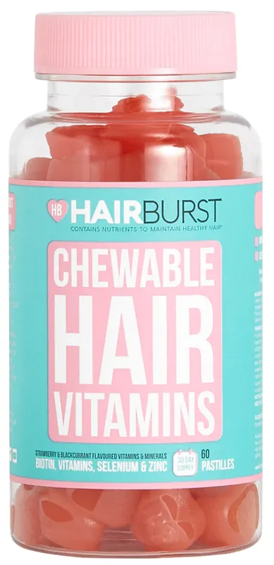 Produktas HAIRBURST Chewable Hair Vitamins pastilės, 60 vnt. Paveikslėlis