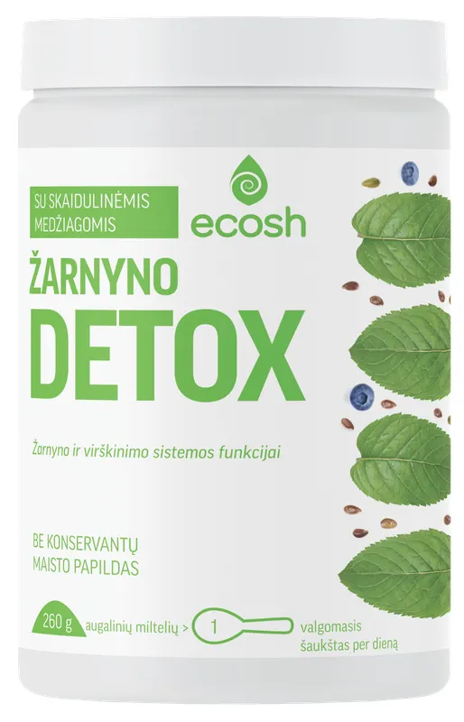 Produktas ECOSH žarnyno Detox  milteliai, 260 g Paveikslėlis